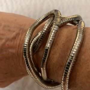 Silver neckless flexible